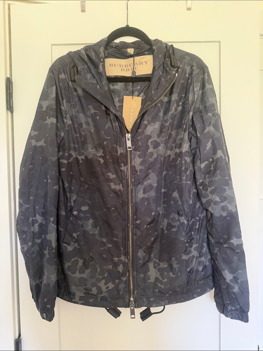 Burberry Brit Men's Camouflage Hooded Jacket